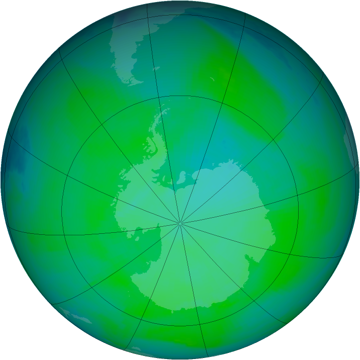 Ozone Map 1986-12-18